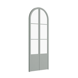 Air Pantry with Kickplate - Double Full Arch in Montecito Mint