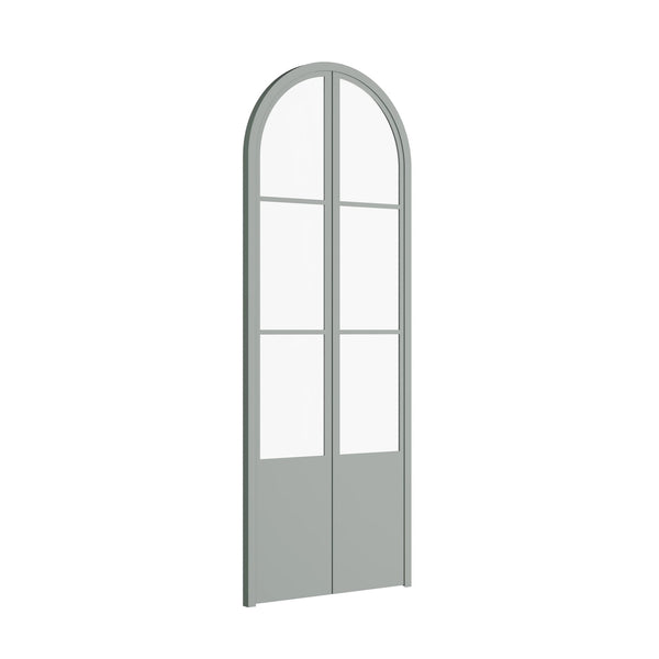 Air Pantry with Kickplate - Double Full Arch in Montecito Mint