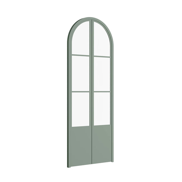 Air Pantry with Kickplate - Double Full Arch in Angeles Green