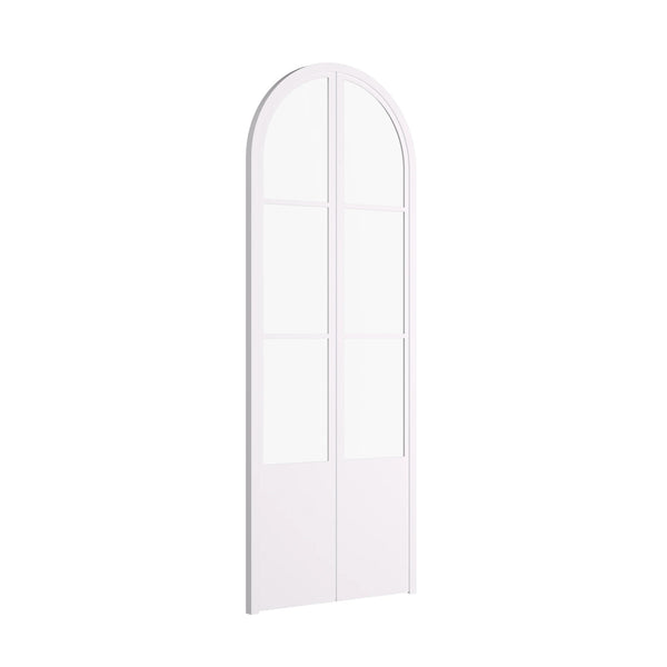 Air Pantry with Kickplate - Double Full Arch in White