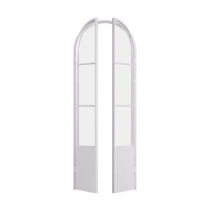 Air Pantry with Kickplate - Double Full Arch in White