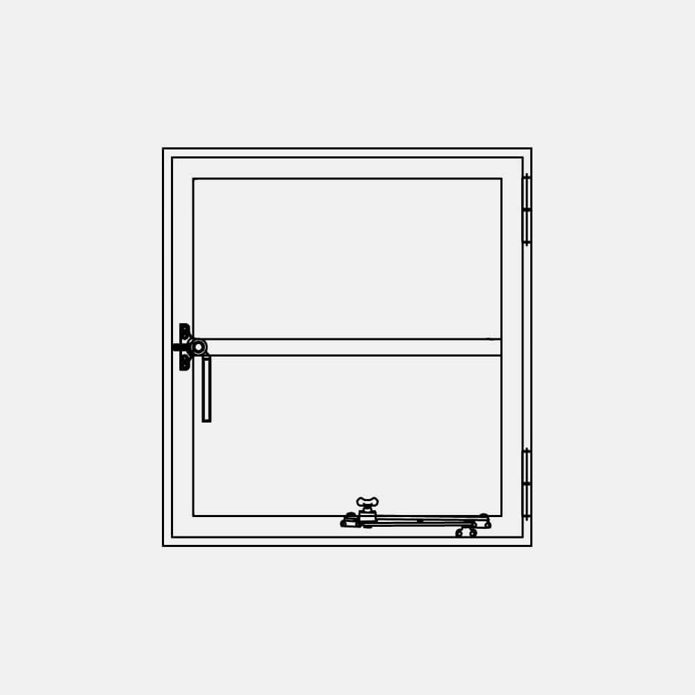 Air Window 0V 1H - Single Casement Square