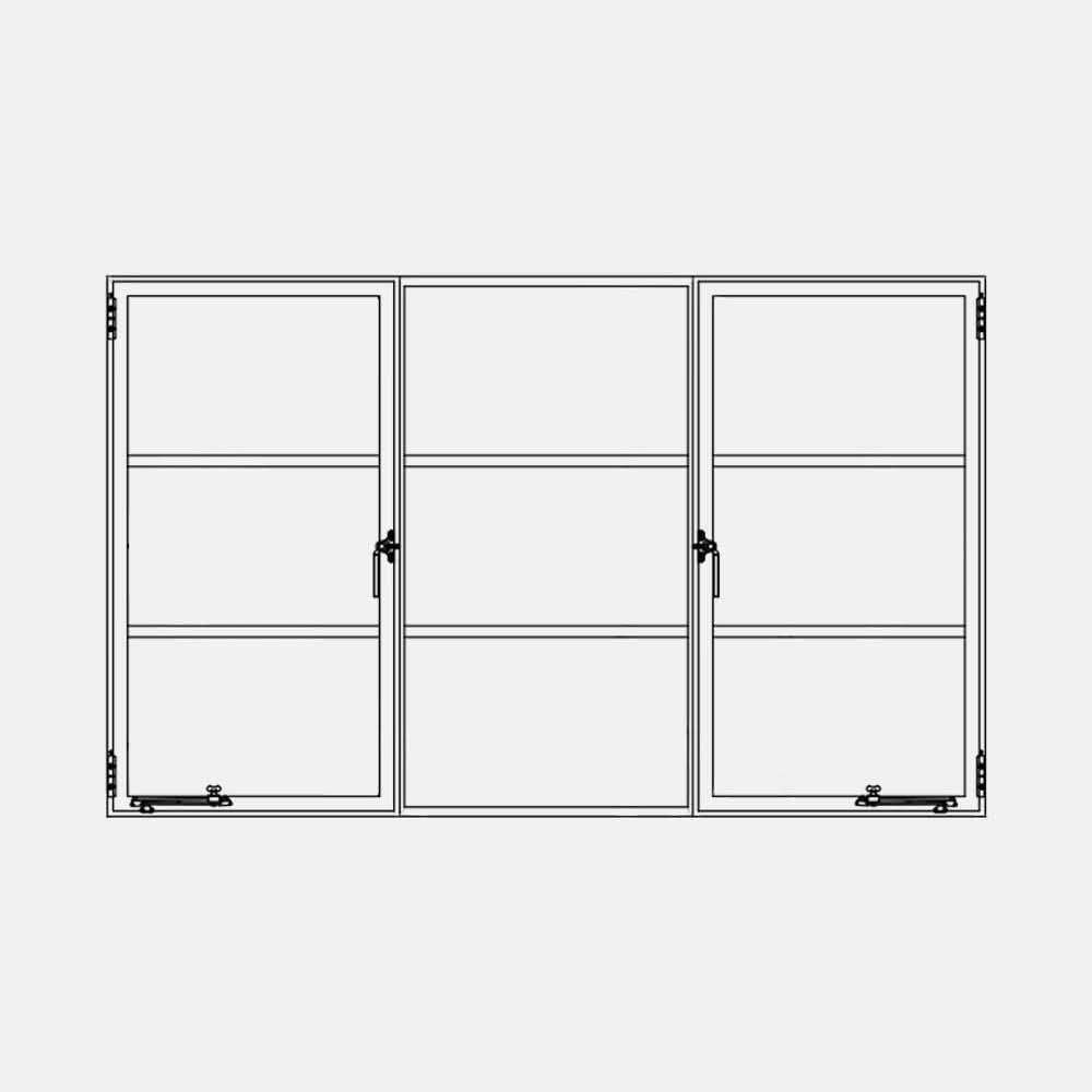 Air Window 0V 2H - Dual Single Casement