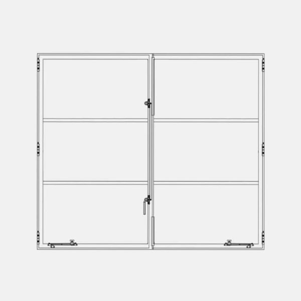 Air Window 0V 2H - Double Casement Square