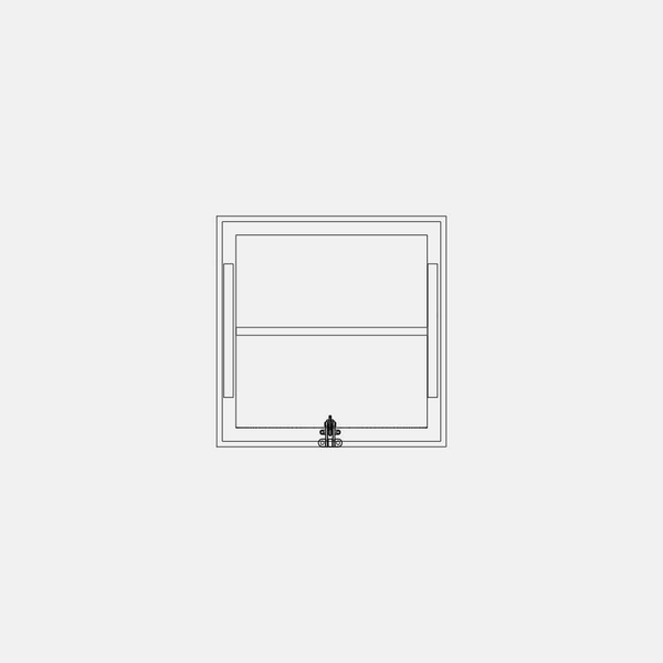 Air Window 0V 1H with Ring Pull - Awning Square