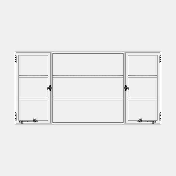 Air Window 0V 2H - Dual Single Casement