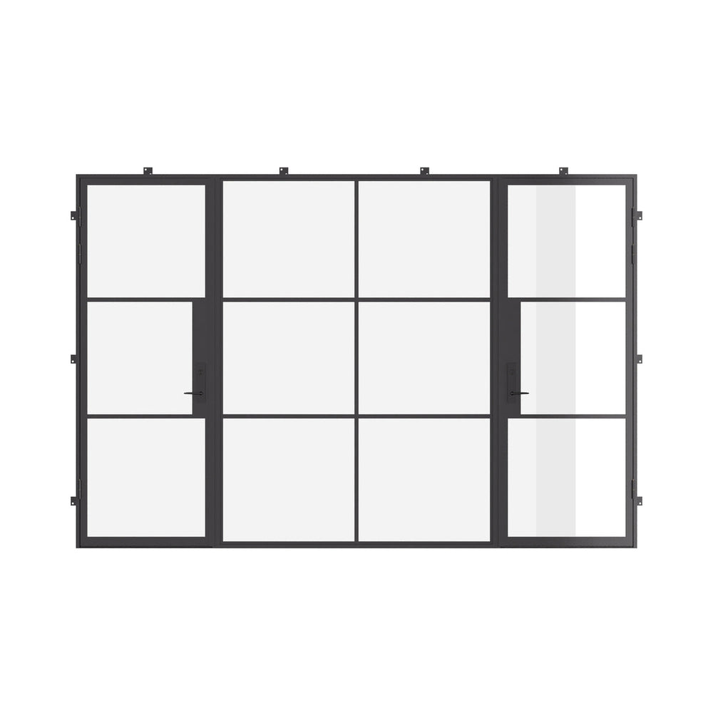 Air 4 - Dual Single with Middle Fixed Panel Flat