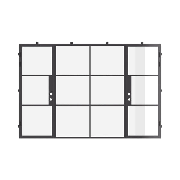 Air 4 - Dual Single with Middle Fixed Panel Flat