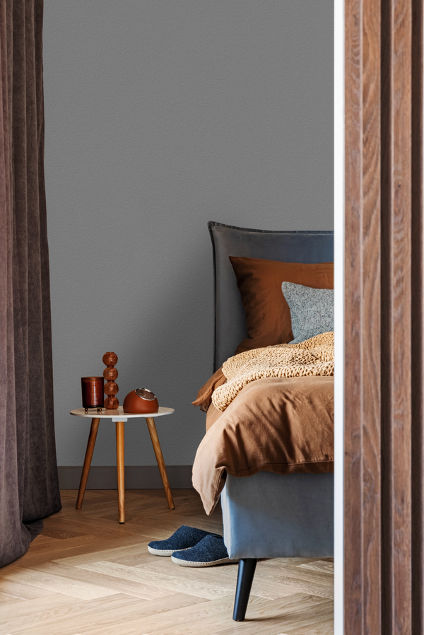 Luxury Blue Fabric Textured Wallpaper, Boho Non-Woven Wall Covering, 41.7"W x 614"H, Washable Removable for Living Room Bedro