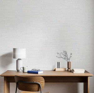 Luxury Blue Fabric Wallpaper, Boho Non-Woven Wall Covering, 41.7"W x 614"H, Washable Removable for Living Room Bedroom Accent