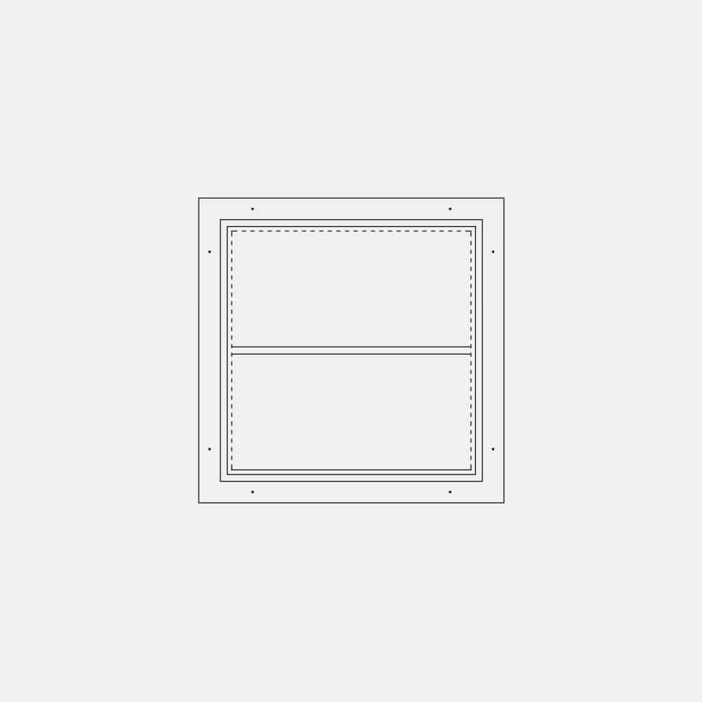 Air Window 0V 1H - Fixed Square