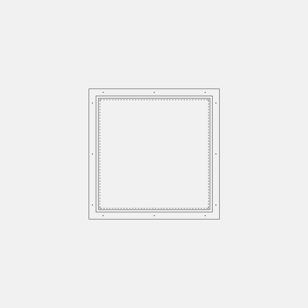 Air Window 0V 0H - Fixed Square