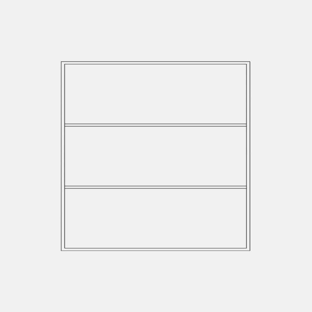 Air Window 0V 2H - Fixed Square