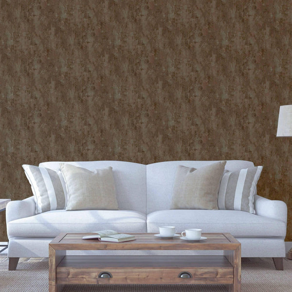 Luxury Metallic Distressed Abstract Textured Wallpaper, Contemporary Non-Woven Wall Covering, 41.7"W x 398"H, Washable Remova