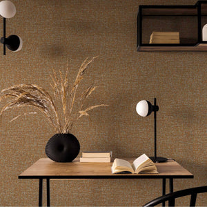 Luxury Copper Abstract Metallic 3D Embossed Wallpaper, Boho Non-Woven Wall Covering, 41.7"W x 398"H, Washable Removable for L