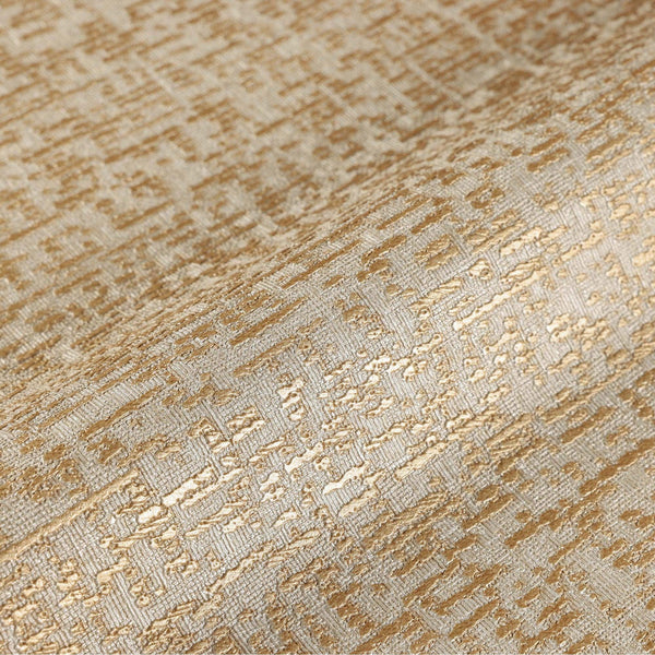 Luxury Beige Abstract Metallic 3D Embossed Wallpaper, Contemporary Non-Woven Wall Covering, 41.7"W x 398"H, Washable Removabl