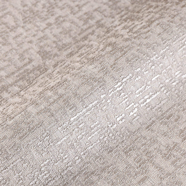 Luxury Ivory Abstract Metallic 3D Embossed Wallpaper, Glam Non-Woven Wall Covering, 41.7"W x 398"H, Washable Removable for Li