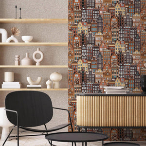 Luxury Ivory Abstract Metallic 3D Embossed Wallpaper, Glam Non-Woven Wall Covering, 41.7"W x 398"H, Washable Removable for Li