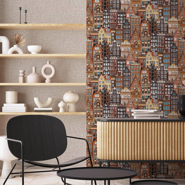 Luxury Ivory Abstract Metallic 3D Embossed Wallpaper, Glam Non-Woven Wall Covering, 41.7"W x 398"H, Washable Removable for Li