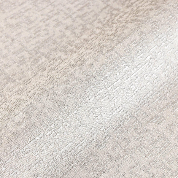 Luxury Gray Abstract Metallic 3D Embossed Wallpaper, Glam Non-Woven Wall Covering, 41.7"W x 398"H, Washable Removable for Liv