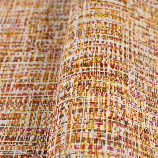 Luxury Orange Abstract Fabric 3D Embossed Wallpaper, Premium Non-Woven Wall Covering, 41.7"W x 614"H, Washable Removable for 