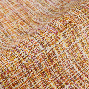 Luxury Orange Abstract Fabric 3D Embossed Wallpaper, Premium Non-Woven Wall Covering, 41.7"W x 614"H, Washable Removable for 