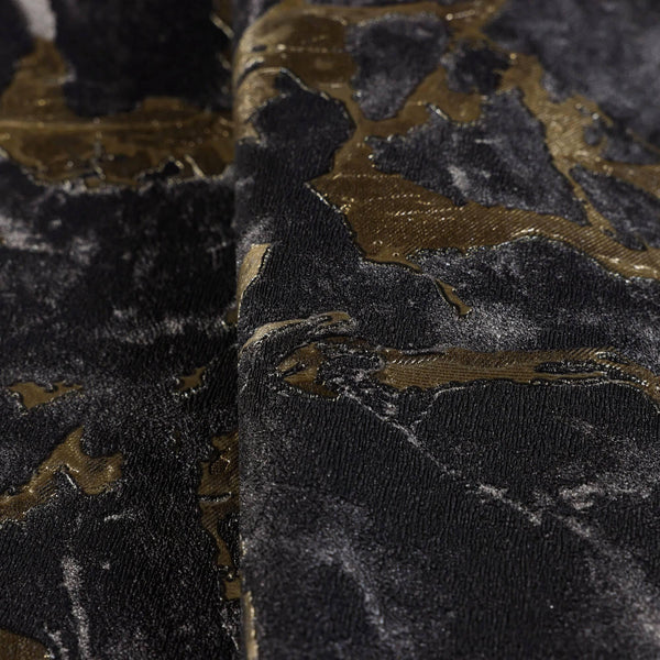 Luxury Black Marble Textured Wallpaper, Glam Non-Woven Wall Covering, 41.7"W x 614"H, Washable Removable for Living Room Bedr