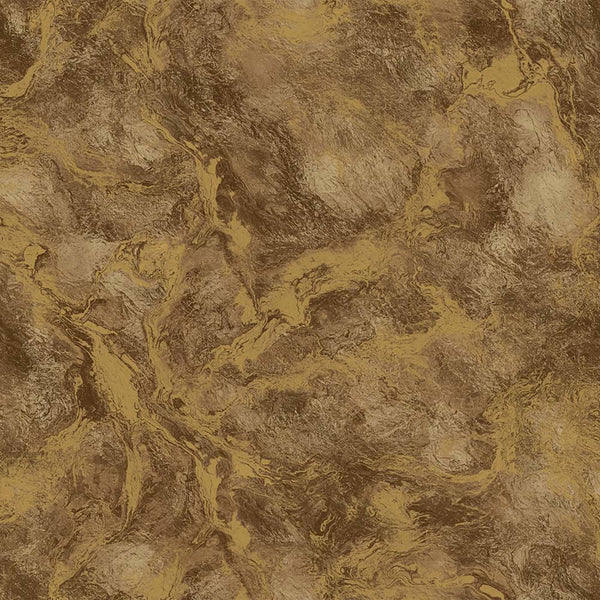 Luxury Brown Metallic Abstract Textured Wallpaper, Contemporary Non-Woven Wall Covering, 41.7"W x 398"H, Washable Removable f