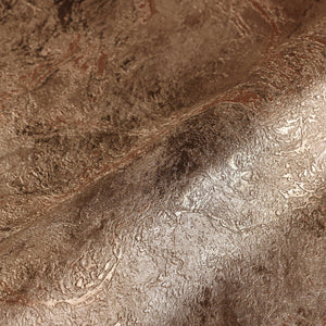 Luxury Brown Metallic Abstract Textured Wallpaper, Premium Non-Woven Wall Covering, 41.7"W x 398"H, Washable Removable for Li