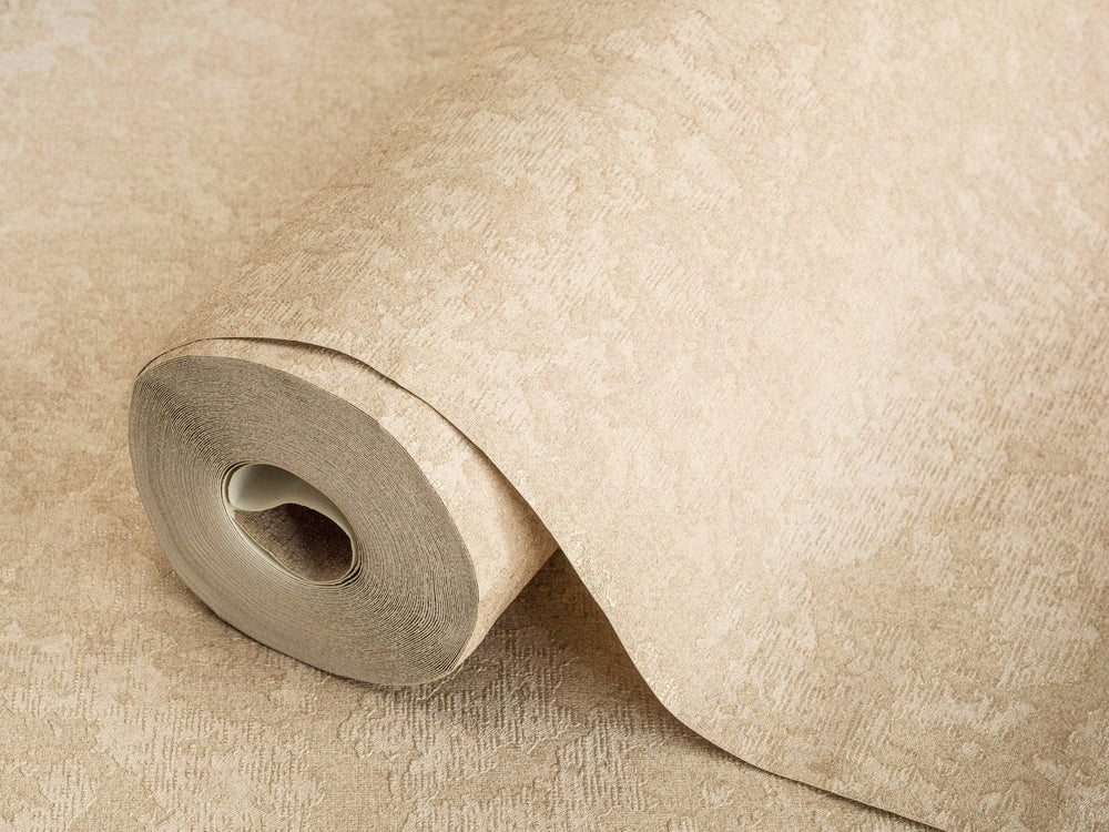 Luxury Beige Distressed Embossed 3D Embossed Wallpaper, Coastal Non-Woven Wall Covering, 41.7"W x 614"H, Washable Removable f