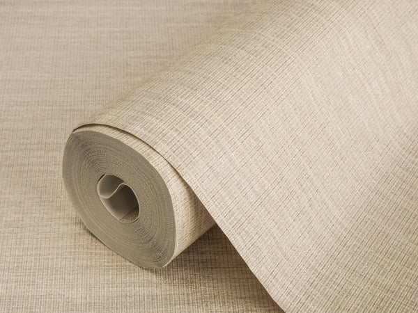 Luxury Beige Abstract Striped 3D Embossed Wallpaper, Country Non-Woven Wall Covering, 41.7"W x 614"H, Washable Removable for 