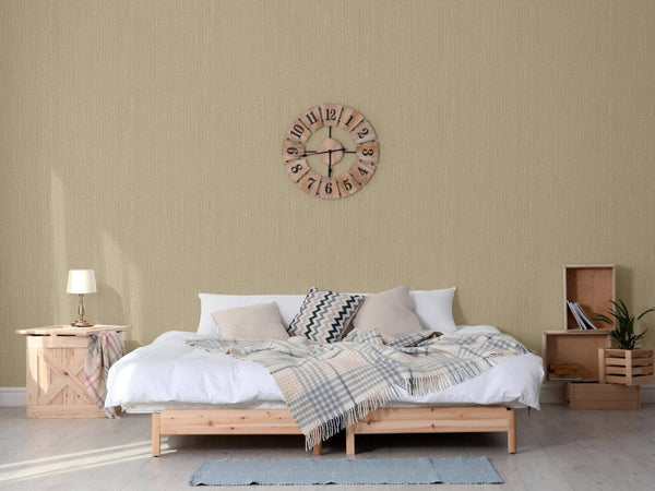 Luxury Beige Abstract Striped 3D Embossed Wallpaper, Country Non-Woven Wall Covering, 41.7"W x 614"H, Washable Removable for 