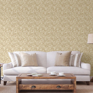 Luxury Beige Abstract Wallpaper, Premium Non-Woven Wall Covering, 41.7"W x 398"H, Washable Removable for Living Room Bedroom 