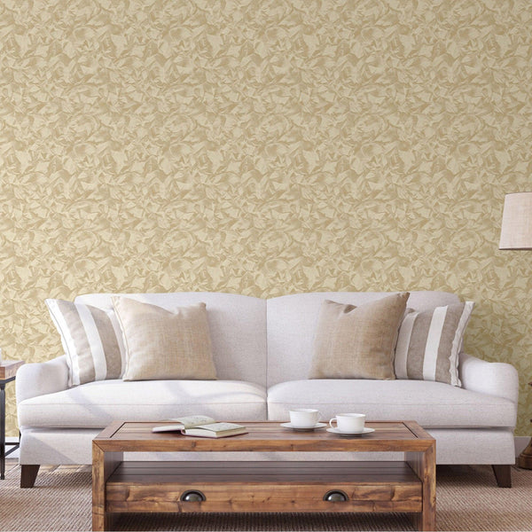 Luxury Beige Abstract Wallpaper, Premium Non-Woven Wall Covering, 41.7"W x 398"H, Washable Removable for Living Room Bedroom 