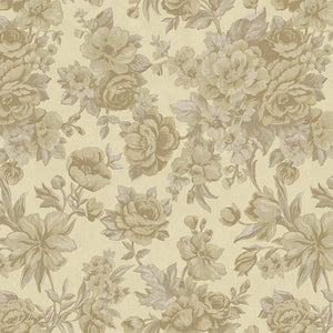 Luxury Beige Floral Embossed 3D Embossed Wallpaper, Premium Non-Woven Wall Covering, 41.7"W x 614"H, Washable Removable for L
