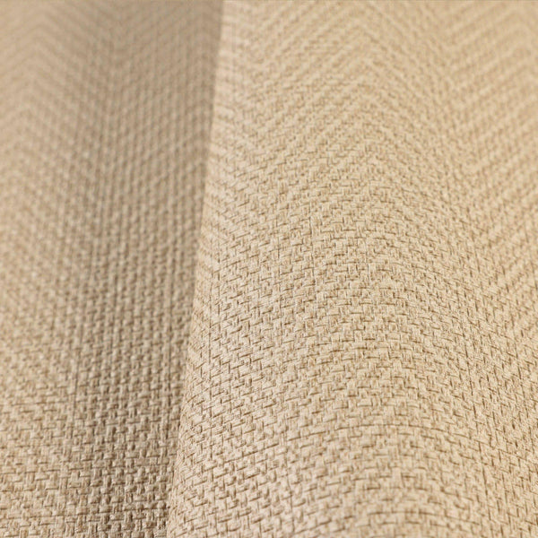 Luxury Beige Chevron Fabric Textured Wallpaper, Modern Non-Woven Wall Covering, 41.7"W x 614"H, Washable Removable for Living