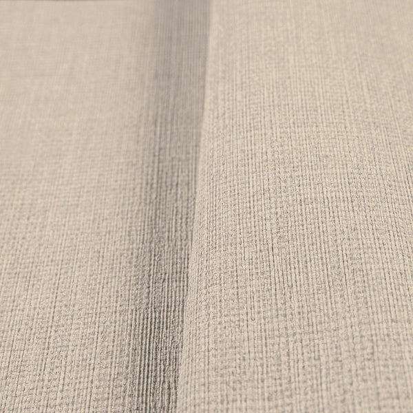 Luxury Beige Fabric Textured Wallpaper, Modern Non-Woven Wall Covering, 41.7"W x 614"H, Washable Removable for Living Room Be