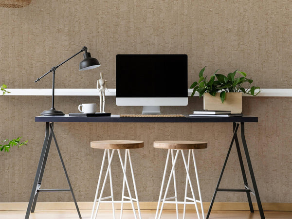 Luxury Beige Wood Textured Wallpaper, Lodge Non-Woven Wall Covering, 41.7"W x 614"H, Washable Removable for Living Room Bedro