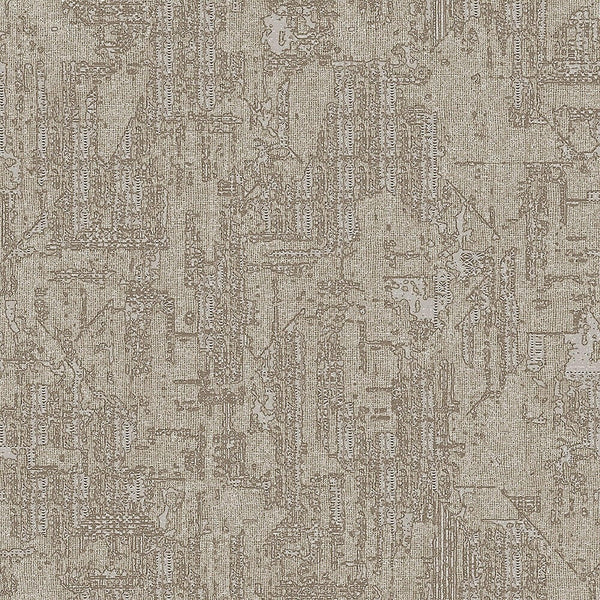 Luxury Beige Distressed Embossed 3D Embossed Wallpaper, Contemporary Non-Woven Wall Covering, 41.7"W x 614"H, Washable Remova