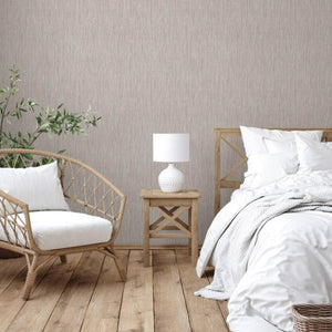 Luxury Beige Striped Stripe Textured Wallpaper, Elegant Non-Woven Wall Covering, 41.7"W x 614"H, Washable Removable for Livin