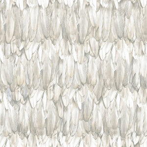 Luxury Beige Bird Birds 3D Embossed Wallpaper, Premium Non-Woven Wall Covering, 41.7"W x 614"H, Washable Removable for Living