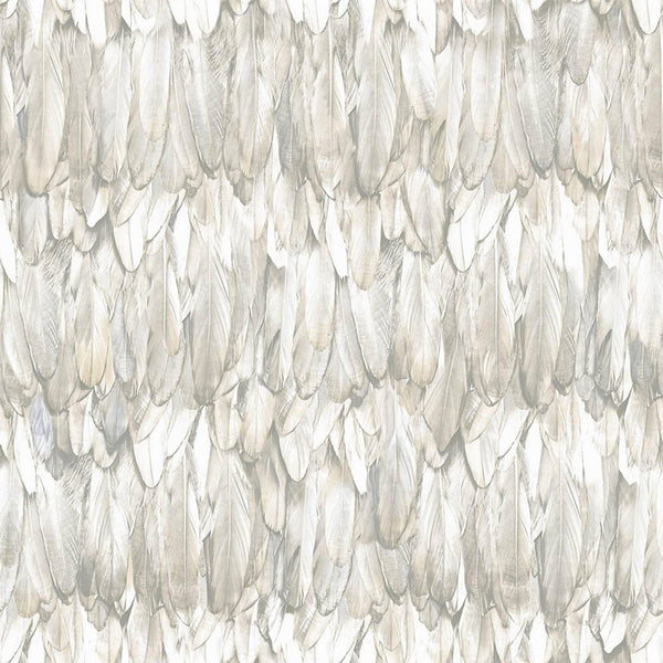 Luxury Beige Bird Birds 3D Embossed Wallpaper, Premium Non-Woven Wall Covering, 41.7"W x 614"H, Washable Removable for Living