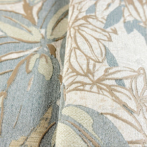 Luxury Beige Floral Leaves 3D Embossed Wallpaper, Country Non-Woven Wall Covering, 41.7"W x 614"H, Washable Removable for Liv