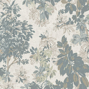 Luxury Beige Floral Leaves 3D Embossed Wallpaper, Country Non-Woven Wall Covering, 41.7"W x 614"H, Washable Removable for Liv