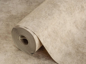 Luxury Beige Distressed Metallic 3D Embossed Wallpaper, Rustic Non-Woven Wall Covering, 41.7"W x 614"H, Washable Removable fo