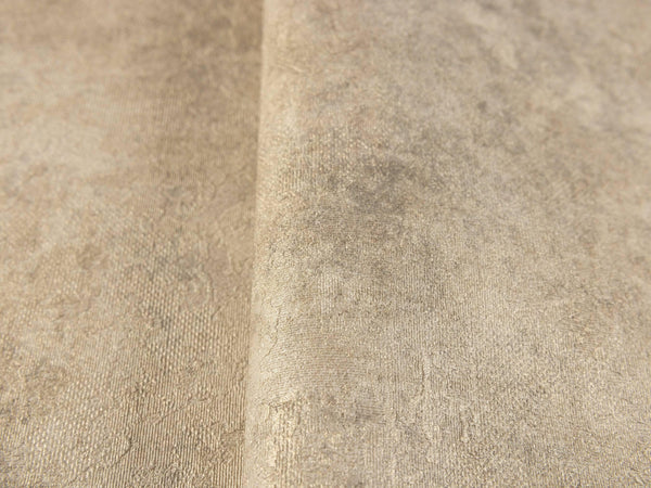 Luxury Beige Distressed Metallic 3D Embossed Wallpaper, Rustic Non-Woven Wall Covering, 41.7"W x 614"H, Washable Removable fo
