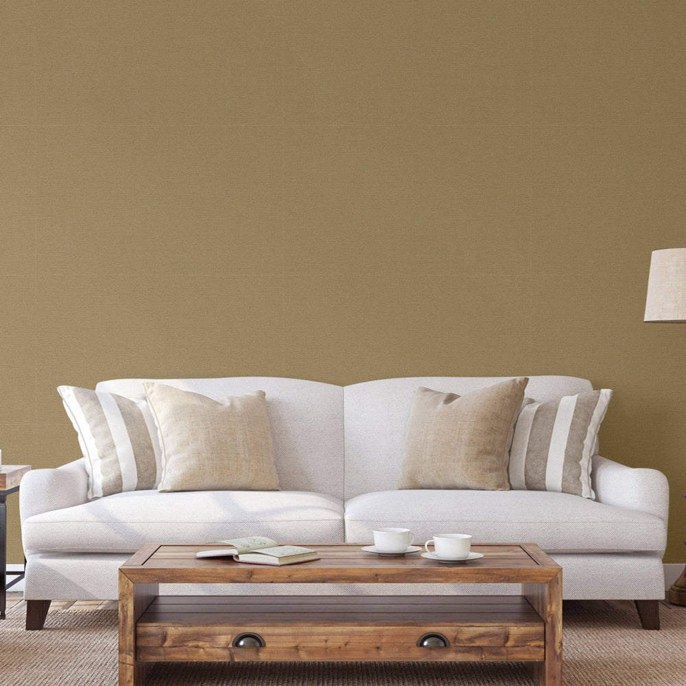 Luxury Beige Textured Wallpaper, Farmhouse Non-Woven Wall Covering, 41.7"W x 614"H, Washable Removable for Living Room Bedroo