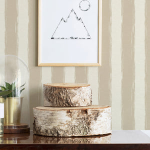 Luxury Purple Striped Stripe Textured Wallpaper, Farmhouse Non-Woven Wall Covering, 41.7"W x 398"H, Washable Removable for Li