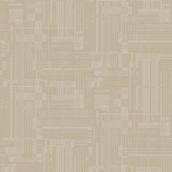 Luxury Beige Abstract Geometric 3D Embossed Wallpaper, Modern Non-Woven Wall Covering, 41.7"W x 614"H, Washable Removable for