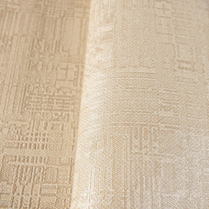 Luxury Beige Abstract Geometric 3D Embossed Wallpaper, Modern Non-Woven Wall Covering, 41.7"W x 614"H, Washable Removable for